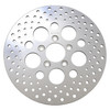 Drag Specialties - 11.5" Rear Center Hub Mount Drilled Brake Rotor - Polished Stainless Steel (Repl. OEM #41797-00)