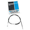 Drag Specialties - 58" Black Vinyl High-Efficiency Clutch Cable fits '68-'86 Big Twin Models (4-Speed) - Alternative Length