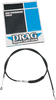 Drag Specialties - 68-11/16" Black Vinyl High-Efficiency Clutch Cable fits '87-'06 Big Twin/ '86-'13 Sportster Models (Except '06 Dyna Glide) - Alternative Length