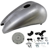 Drag Specialties - One-Piece Smooth-Top Style Extended Gas Tank W/ Single Aero Cap fits '84-'99 Softail Models