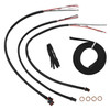 LA Choppers - 15"-17" Handlebar Cable/Brake Line Kit W/O ABS fits '18-'23 Softail Models - Black Vinyl/ Alternative Length