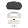 V-Twin - Black Mini Back Rest Pad Kit