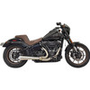 Bassani Exhaust - 49-State 2-into-1 Road Rage III Exhaust System fits '18-'23 Softail FXFB/FLSL/FXBB/FXLRS Models - Stainless