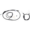 Burly Brand - Black Vinyl Handlebar Cable and Brake Line Kits for 10" Jail Bars fits '04-'06 Sportster Models