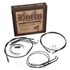 Burly Brand - 14" Complete Black Vinyl Handlebar Cable/Line Kit for Ape Hanger Handlebars fits '00-'06 FXST/B/D Model