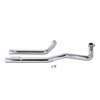 V-Twin - Shovelhead Exhaust Straight Pipe Set Chrome Shotgun fits '71-'84 FX, '66-'84 FL Models