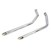 V-Twin - MCM Exhaust Drag Pipe Set Slash Cut fits '71-'84 FX Model