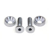 Colony - 9967-4 Chrome Screw Set for Motor Mount to Cylinder Head fits '93-Up FLST/FXST, '86-Up Sportster Models