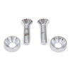 Colony - 9967-4 Chrome Screw Set for Motor Mount to Cylinder Head fits '93-Up FLST/FXST, '86-Up Sportster Models