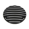 V-Twin - Black Finned Derby Cover fits '84-'98 FXST, '85-'94 FXR, '86-'98 FLST Models