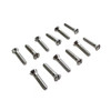 Colony - 9794-12 Chrome Cam Cover Screw Kit fits '41-'69 FL, '36-'40 EL Models