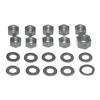 Colony - 9671-20 Parkerized Transmission Kicker Cover Nut Kit fits '36-'84 Big Twin Models (OEM #7835, 7752)