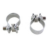 V-Twin - Chrome 1-7/8" Muffler End Clamp Set fits Custom Application for Sportster Models (OEM #65283-94)