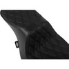 Drag Specialties Seats - Vinyl Double Diamond Predator 2-Up Seat w/o Backrest fits '23-'24 FLTR/FLHX Models