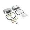 V-Twin - Panhead Style Evolution Rocker Box Set fits '84-'99 FXST/FLST, '84-'98 FLT/FXD Models - Chrome