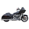 Thunderheader - Chrome 2-Into-1 X-Series Exhaust w/Heat Sheilds fits '17–'25 FLH Touring Models