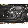 Thunderheader - Black 2-Into-1 X-Series Exhaust w/Heat Sheilds fits '17–'25 FLH Touring Models
