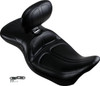 Le Pera - Black Stitched Maverick Seat with Backrest fits '08-'24 Touring Models (Except '23 FLHXSE/​FLTRXSE)