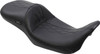 Le Pera - Black Double Diamond Maverick Daddy Long Legs Seat w/ Black HR Inlay fits '08-'24 Touring Models (Except '23 FLHXSE/​FLTRXSE) (15” W Front, 6” W Rear)