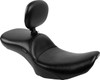 Le Pera - Smooth Maverick Daddy Long Legs Seat with Backrest fits '24 FLHX/​FLTRX/​FLTRXSTSE, '23-'24 FLHXSE/​FLTRXSE Models (14” W Front, 13” W Rear)
