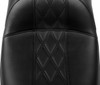 Le Pera - Diamond Stitch HR2 Inlay Maverick Daddy Long Legs Seat without Backrest fits '24 FLHX/​FLTRX/​FLTRXSTSE, '23-'24 FLHXSE/​FLTRXSE Models (14” W Front, 13” W Rear)