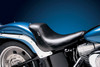 Le Pera - Black Smooth Bare Bones Solo Seat fits '06-'10 FXST, '07-'17 FLSTF/B Models (Except FXSTD/​FXSTSSE)