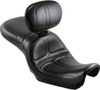 Le Pera - Black Stitched Maverick Seat with Backrest fits '06-'17 FXD/​FXDWG/​FLD/​FXDB/​FXDC/​FXDF/​FXDL Models