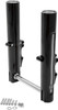 Performance Machine (Pm) - 0208-2096-BM - Fork Leg Kit - Black - Lower - Dual Disc - Contrast Cut - '14-'20 FL