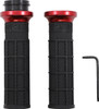 Odi - V31HTW-BB-R - Hart-Luck Signature V-Twin Lock-On™ Grips - TBW - Black/Red