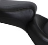 Mustang - Black Smooth Wide Vintage Style Seat fits '00-'05 FXST, '00-'07 FLST Models (Except FXSTD/​FLSTN, '07 FLSTF)