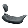 Mustang - Wide Tripper™ Solo Seat w/ Drivers Backrest fits '08-'21 FLHT/​FLTRX/​FLTRU/​FLHX/​FLHR Models