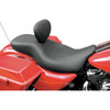 Mustang - Wide Tripper Seat with Driver Backrest fits '08-'21 FLHT/​FLHR/​FLTR/​FLHX Models