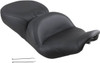Mustang - 79672 - Lowdown Seat with Driver Backrest - Plain - FLHR '97-'07