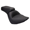 Mustang - Black Standard Vintage Style Seat fits '06-'10 FXST, '07-'17 FLSTF/B Models (Except FXSTD)