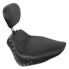Mustang - Studded Sport Seat with Driver Backrest fits '07-'15 FLSTC, '05-'15 FLSTN, '00-'07 FLSTS/C Models
