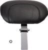 Mustang - Black Studded w/ Concho Wide Solo Seat with Backrest fits '07-'15 FLSTC, '00-'07 FLSTS/C Models