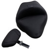 Mustang - Black Smooth Vintage Wide Solo Seat with Backrest fits '11-'13 FXS, '12-'17 FLS Models