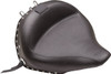 Mustang - 79913 - Wide Solo Seat - With Backrest - Black - Studded W/Concho
