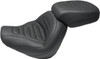 Mustang - 75888 - Passenger Touring Seat - Black - Trapezoid Stich - FXFB/FXFBS