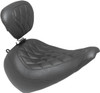 Mustang - 83025 - Wide Tripper™ Seat - with Driver's Backrest - Diamond Stitching