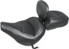 Mustang - 79330 - Max Profile Solo Touring Seat - with Driver Backrest - Black - Original - FLHC/FLDE