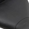 Mustang - Black Smooth Vintage Road King Wide Solo Seat with Backrest fits '06-'07 FLHX, '99-'07 FLHR Models