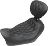 Mustang - 79799 - Seat - Wide Tripper™ Solo - with Backrest - Diamond - Black