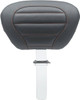 Mustang - 79012AB - Deluxe Touring Removable Driver Backrest - Black W/American Beauty Red Stitching
