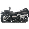 Mustang - Black Smooth Wide Rear Seat fits '06-'17 Dyna Models