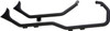 Paughco - 7194SBSB - Side by Side Upsweep Exhaust System - Black