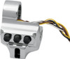 Performance Machine (Pm) - 0062-2044-CH - Control Switch Housing - Left Side - Cable Clutch - Four Button - Chrome
