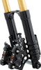 Arlen Ness - 120-003 - Fork Legs - 49 mm - Black Anodized - For Custom Radial Mount Brake Caliper