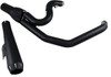 Bassani Xhaust - 13322R - 2:1 Exhaust - Black - Megaphone - Short - '91-'05 FXD