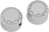 Covingtons - C0010-C - Axle Covers - Front - Dimpled - Chrome - Pair - '08-'23